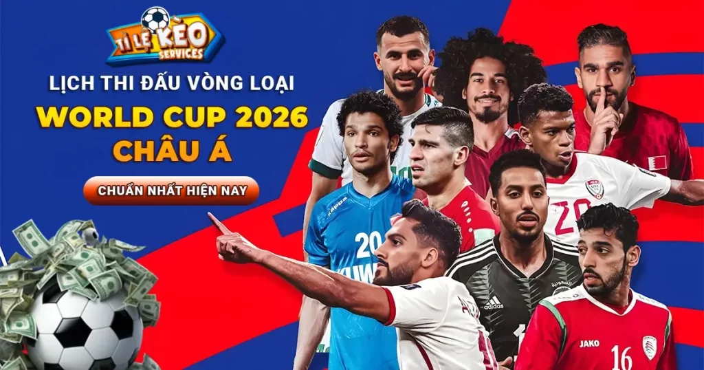lịch thi đấu vòng loại world cup 2026 châu á