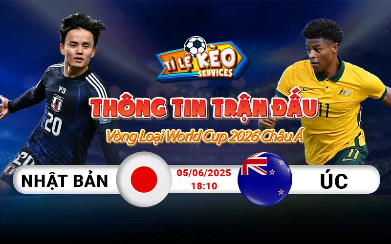 Thông tin trận đấu Nhật Bản vs Úc