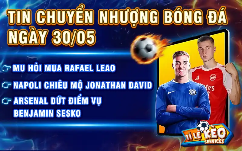 Tin chuyển nhượng bóng đá ngày 30/05