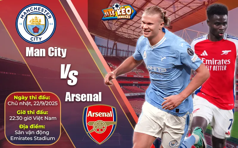 Thông Tin Trận Man City vs Arsenal